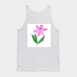 Digital Lily flower Tank Top